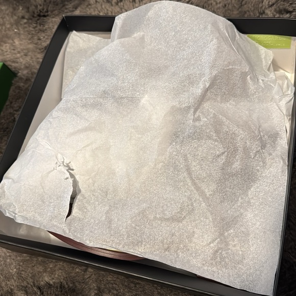 NWT Kate Spade New York Solstice Rubber Rain Boots Cherrywood Dark Red Heeled - Picture 5 of 5